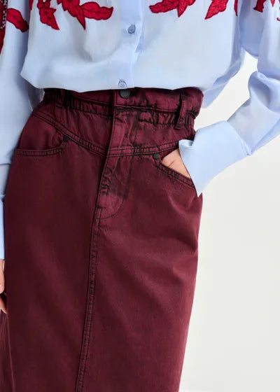 INCLUSIVE OVERDYE DENIM SKIRT