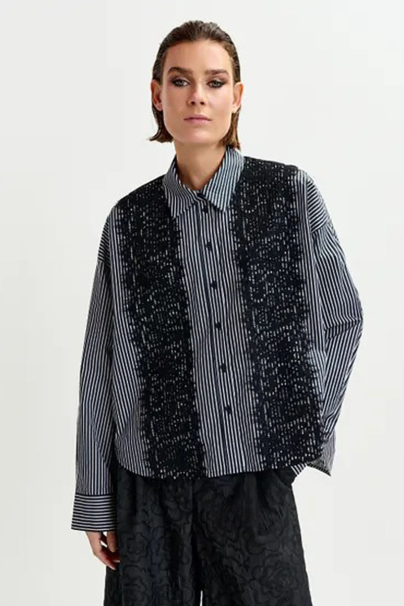 ISAN LACE TRIM SHIRT