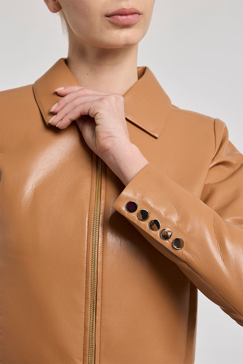 LOLA VEGAN LEATHER JACKET