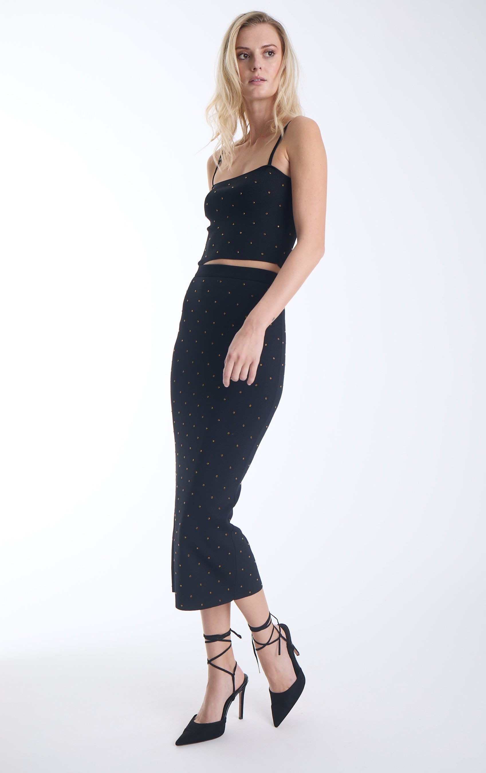 NOA EMBELLISHED KNIT SET
