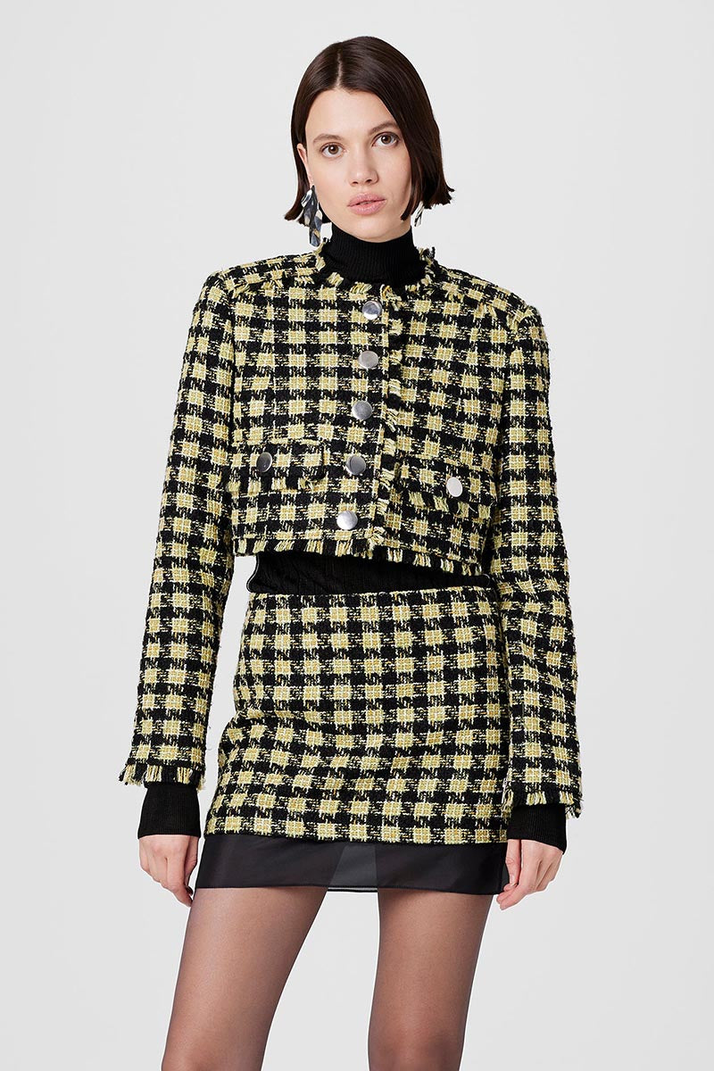 SPENCER MINI SKIRT W/ ORGANZA