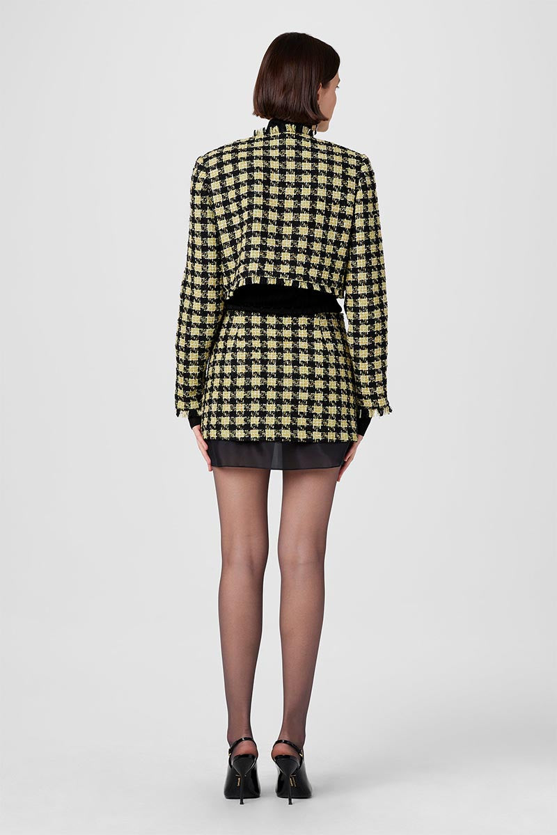 SPENCER MINI SKIRT W/ ORGANZA