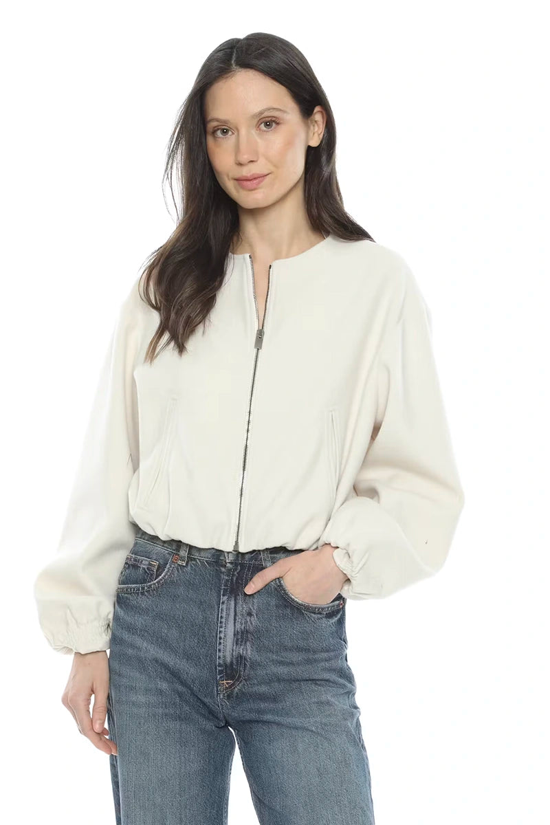 VIOLETTE ZIP-UP	TOP