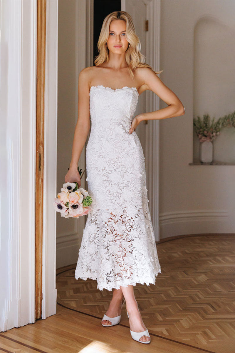 MAKAIA 3D BUTTERFLY LACE DRESS