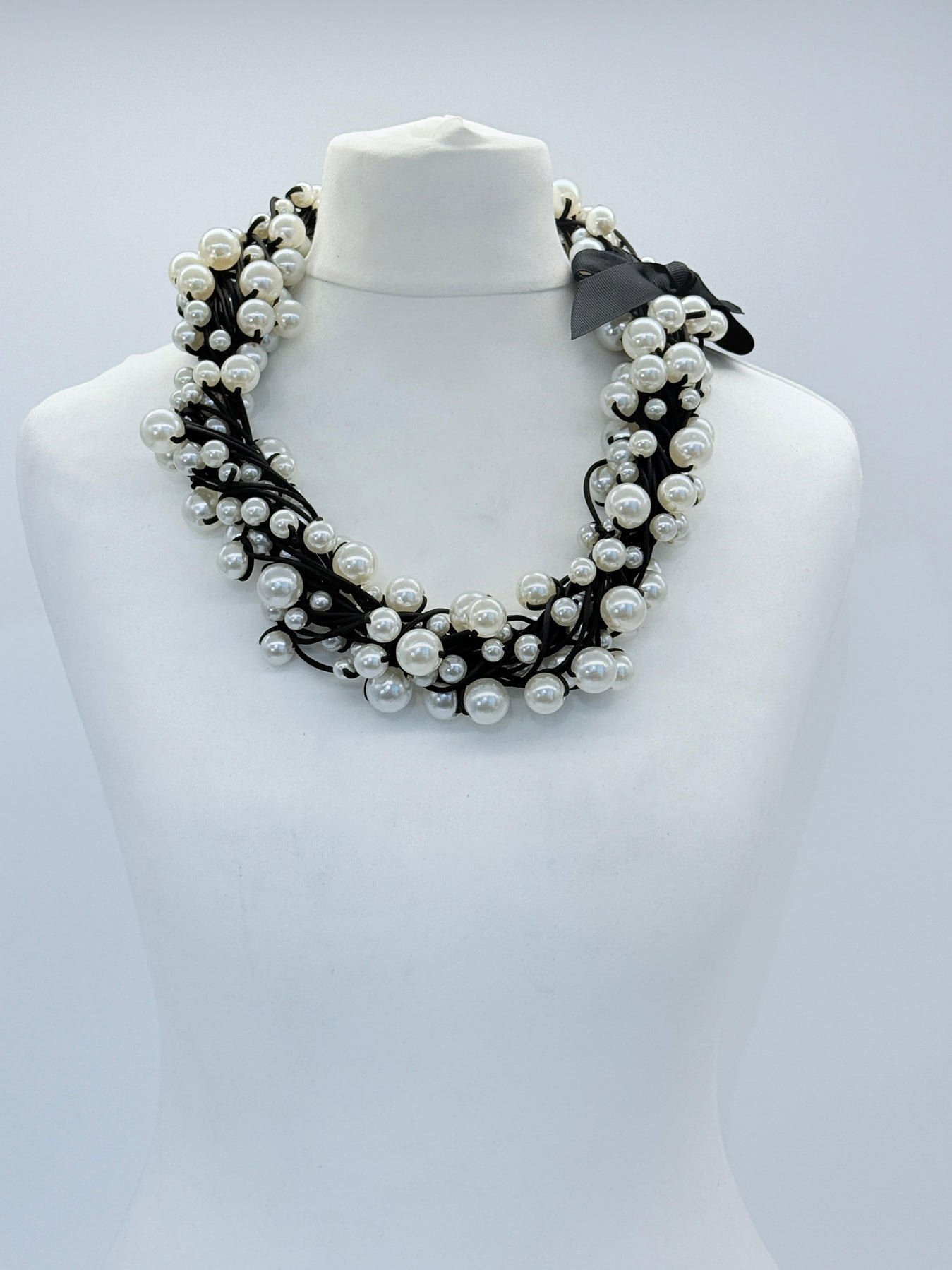 FAUX PEARL MULTI-STRAND NECKLACE