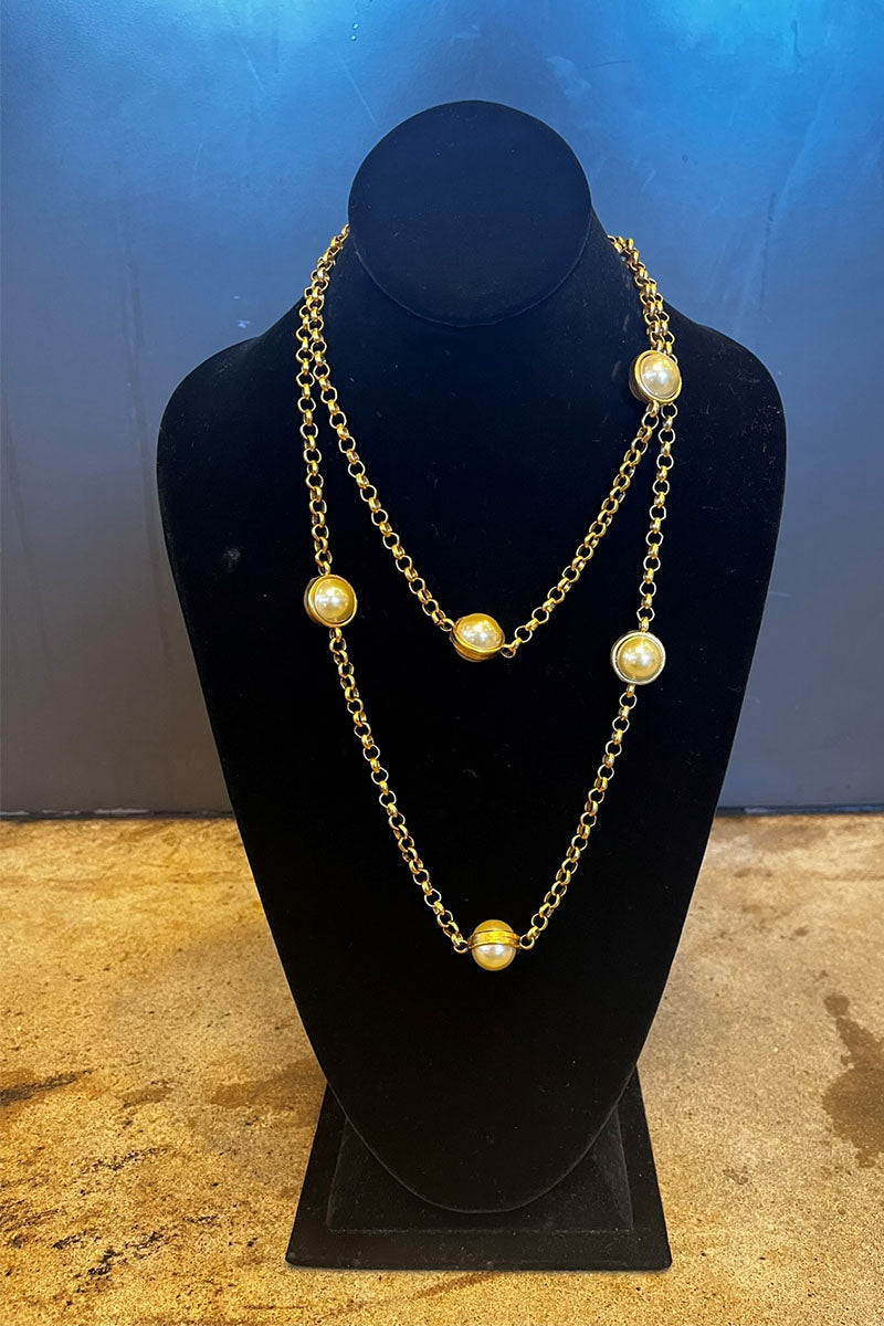 6 PEARL LONG NECKLACE