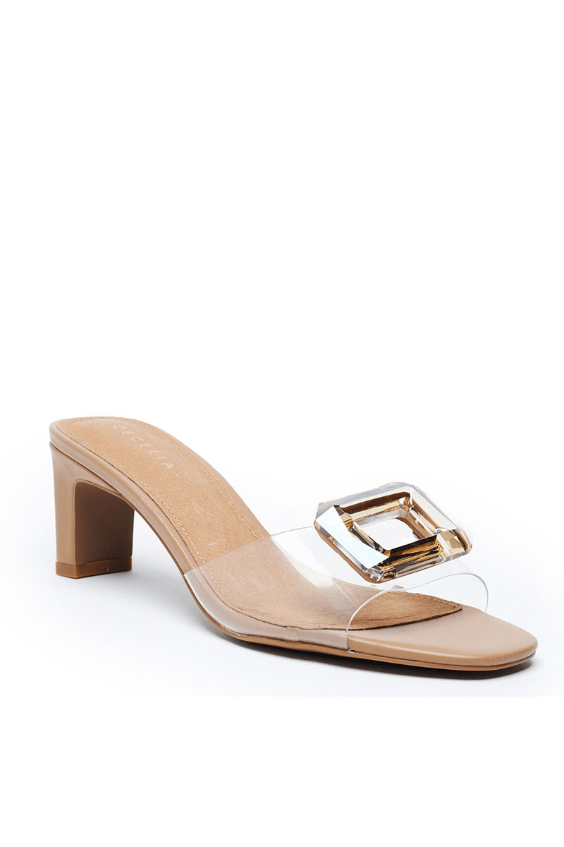 PARK AVE JEWEL HEELED SANDAL