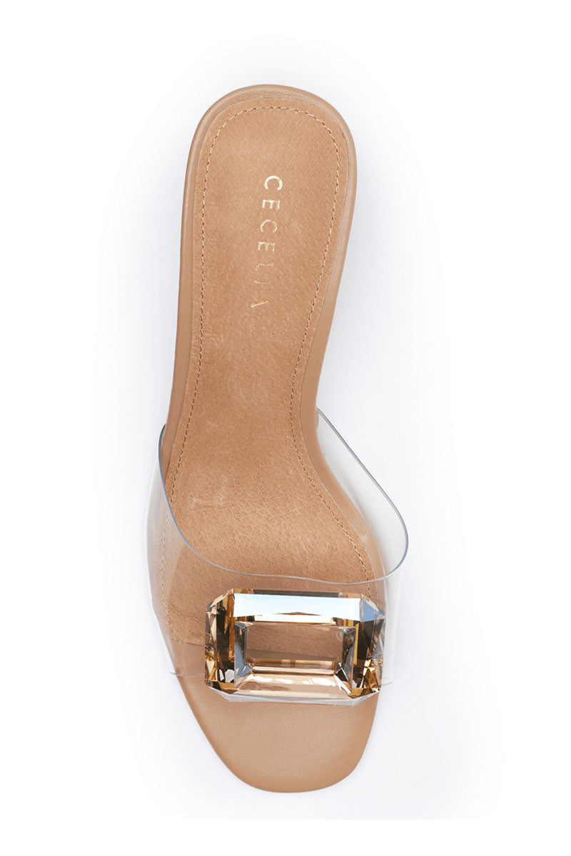 PARK AVE JEWEL HEELED SANDAL