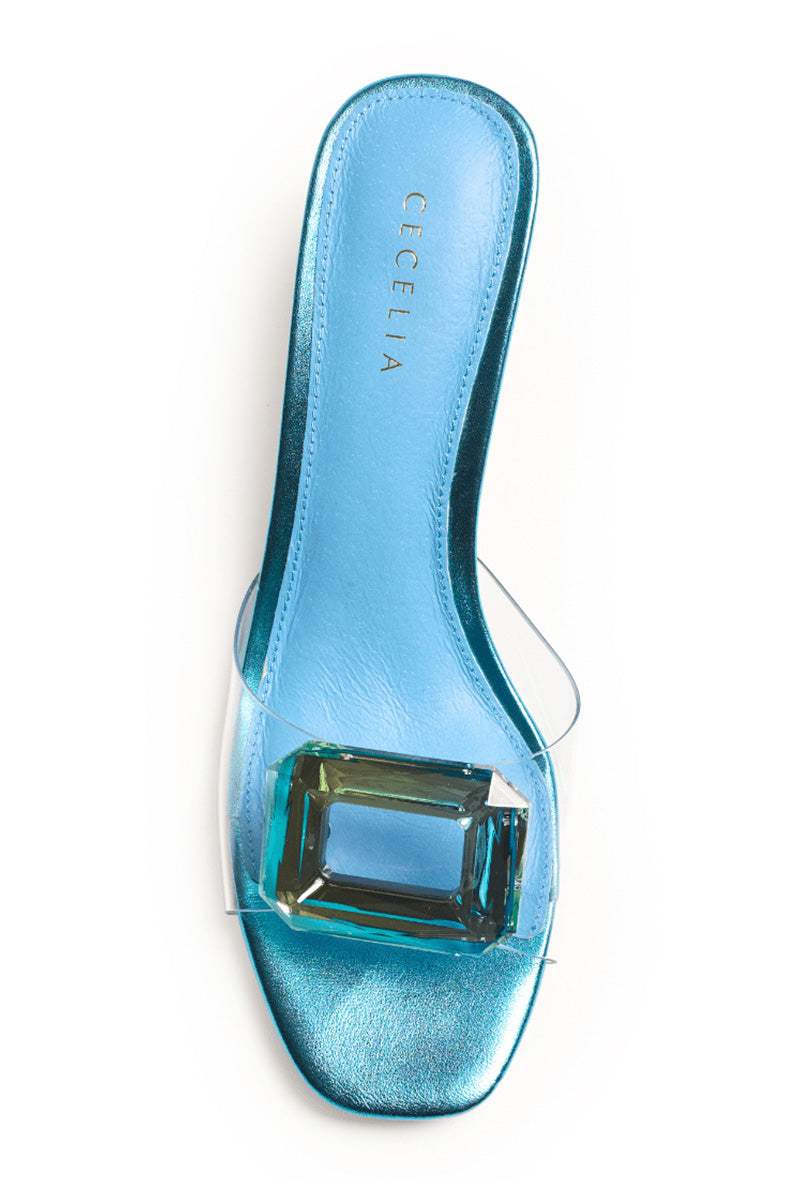 PARK AVE JEWEL HEELED SANDAL