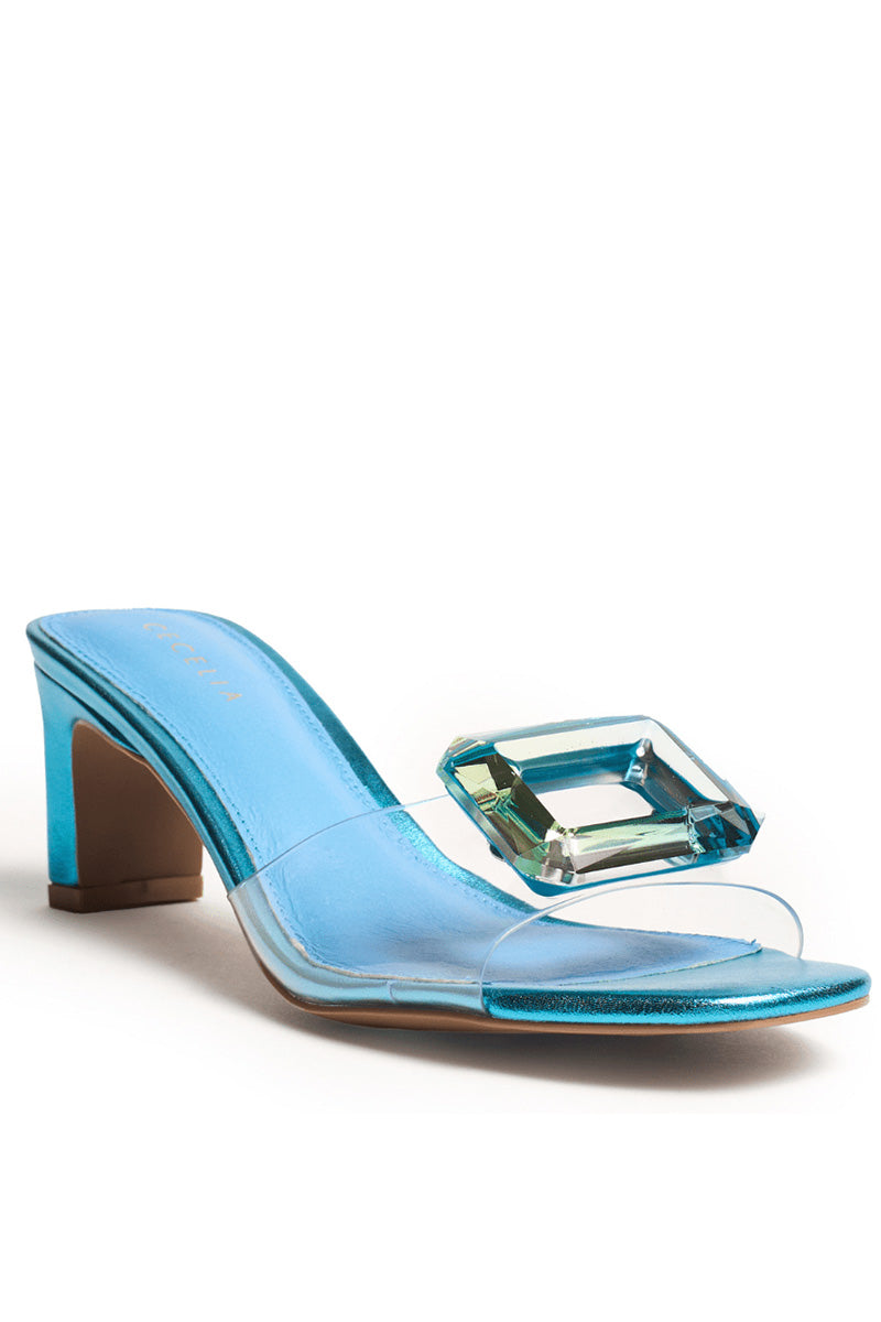 PARK AVE JEWEL HEELED SANDAL