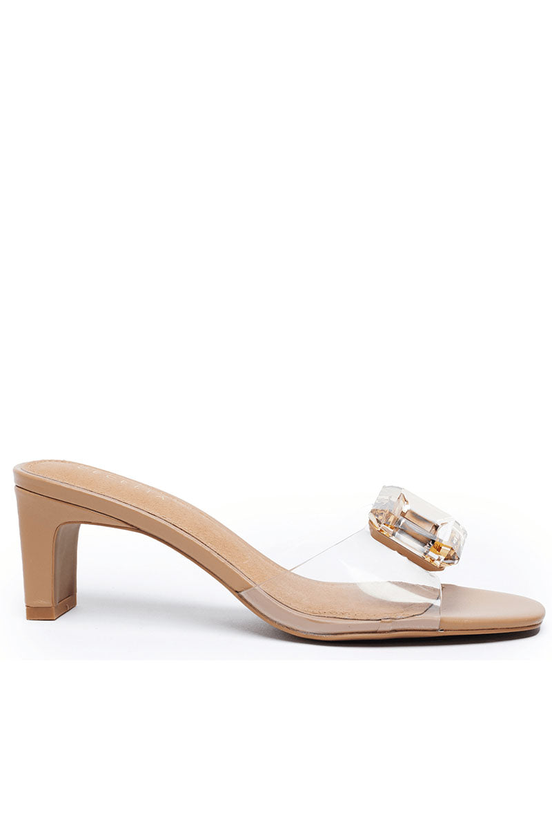 PARK AVE JEWEL HEELED SANDAL