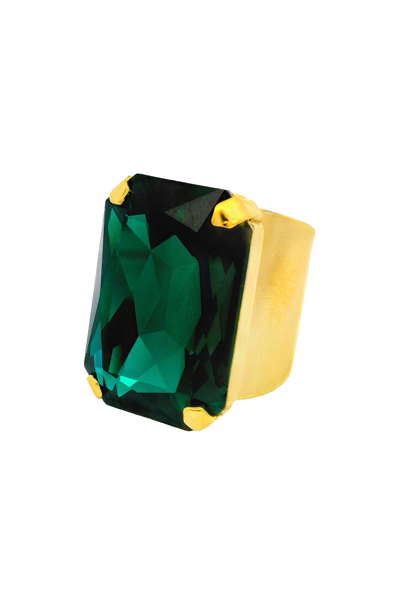 MINI SOLEIL RING EMERALD