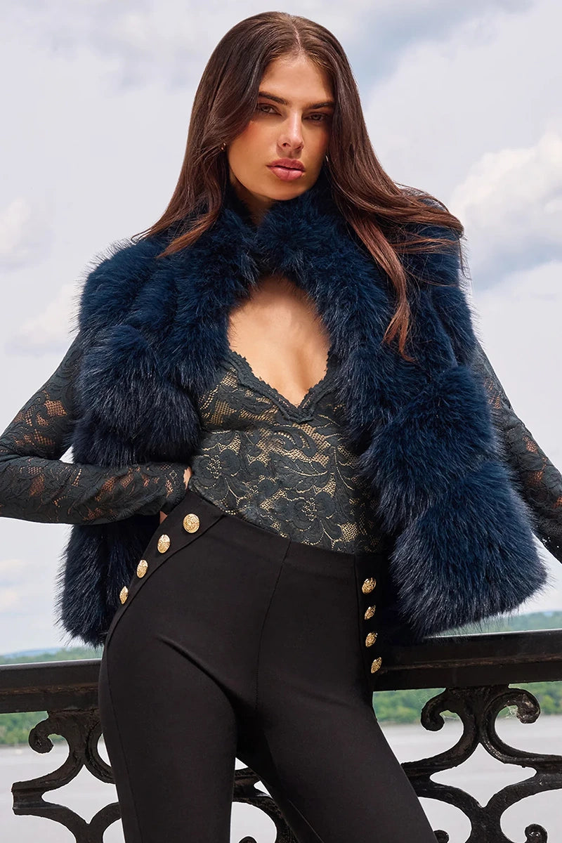 ROSARIO FAUX FUR VEST