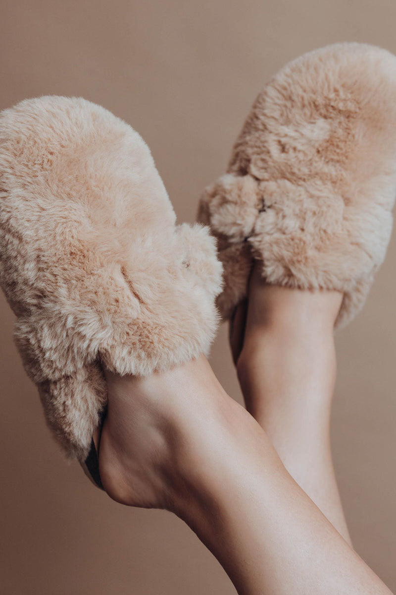 ASPEN FAUX FUR MULE