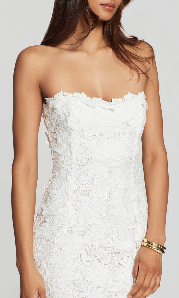 MAKAIA 3D BUTTERFLY LACE DRESS