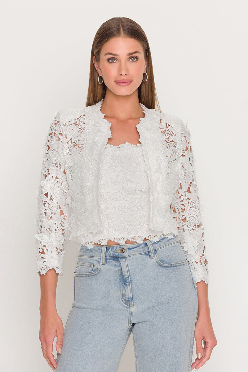 MYRA 3D BUTTERFLY LACE JACKET