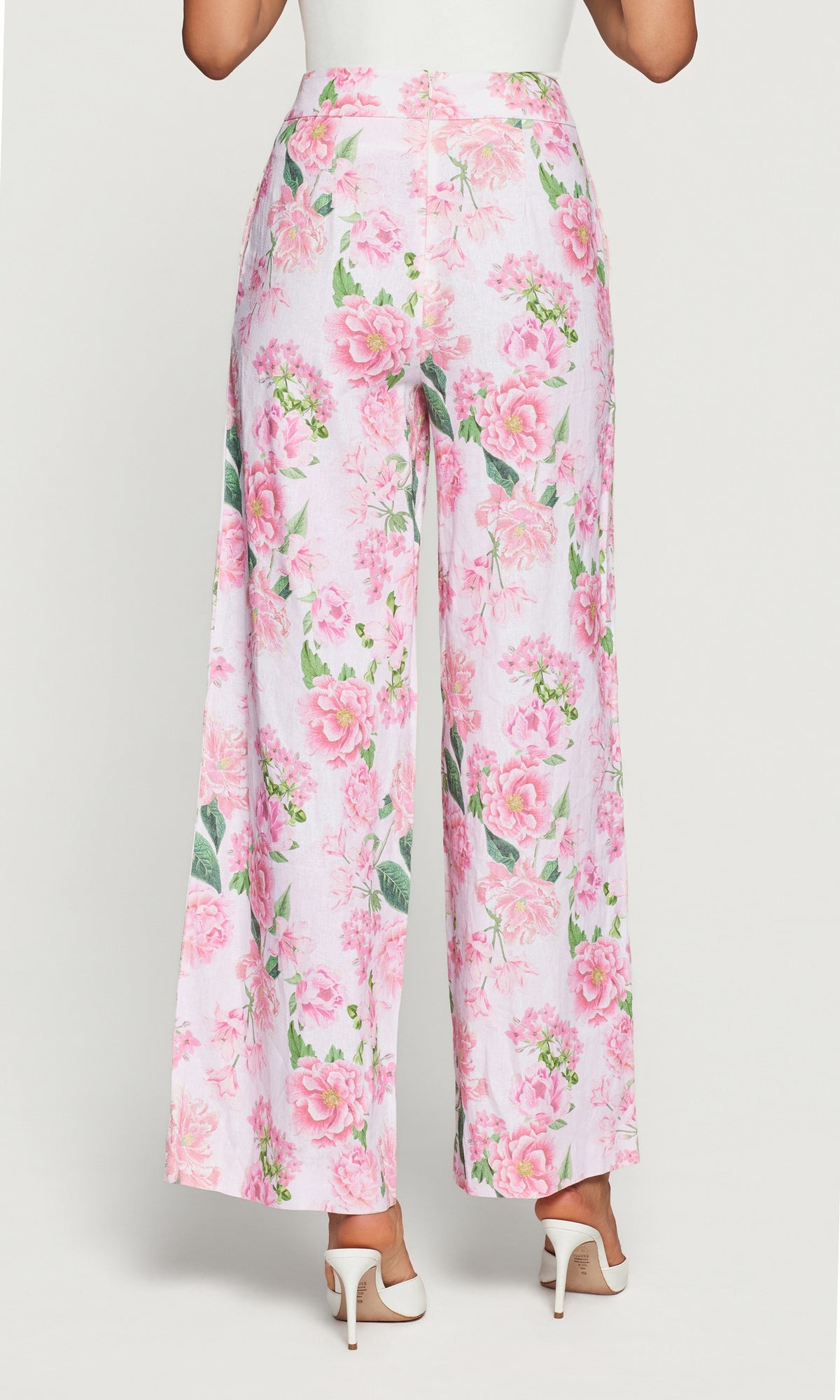 MAGDA FLORAL LINEN PANTS