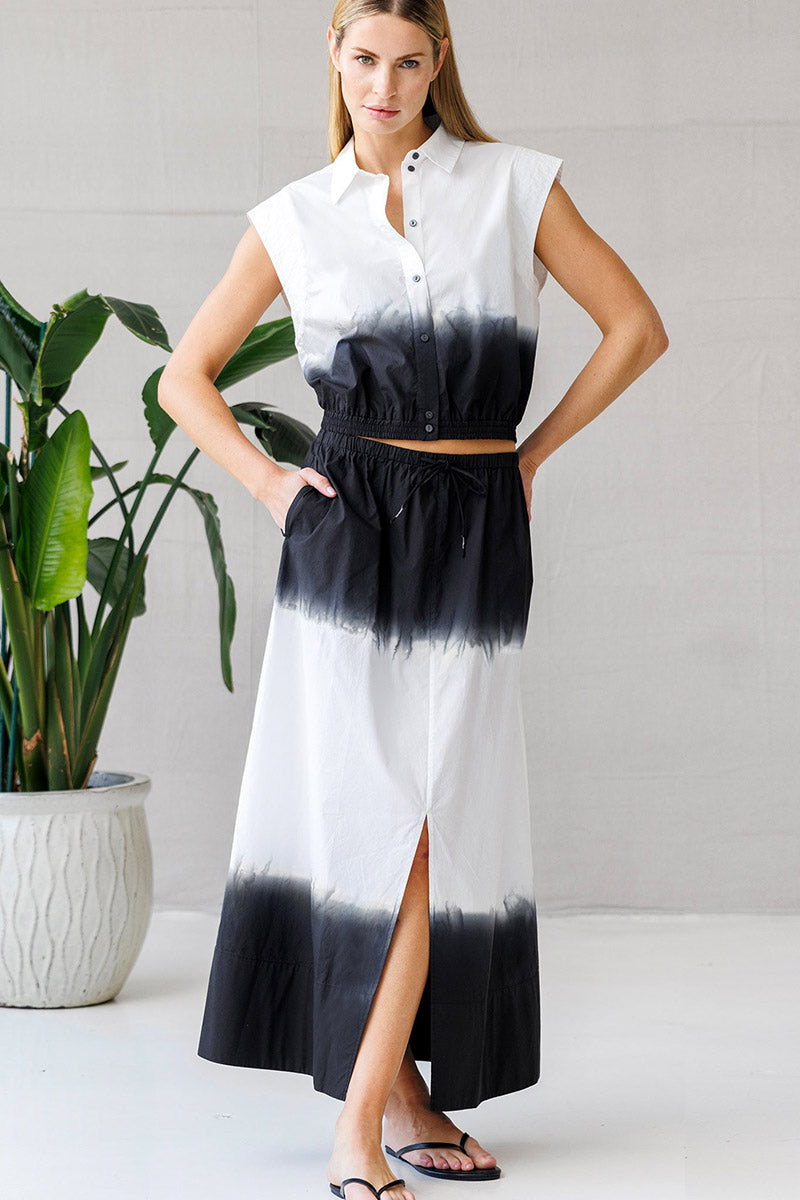 dip dye shirt dress Go Silk Go It's a Cinch Shirt in Dip Dye
