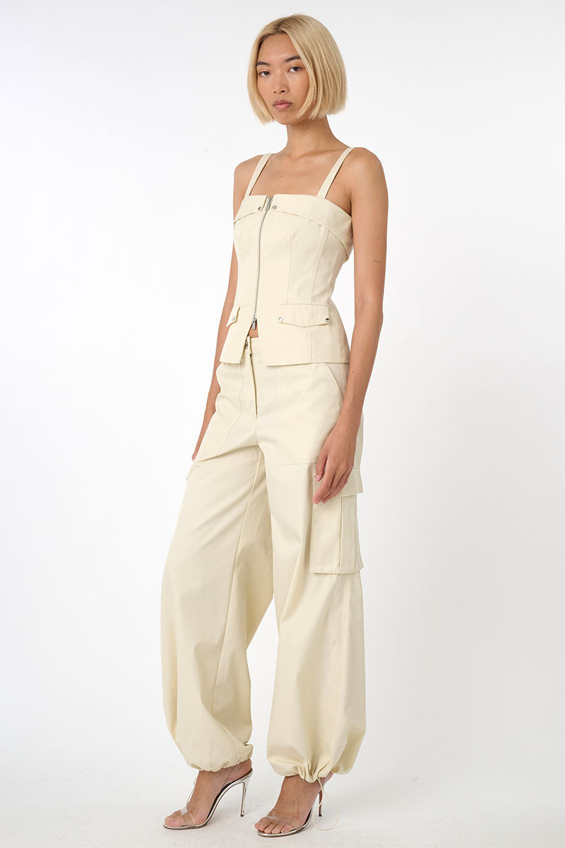 JAYDEN ZIP FRONT MOTO TOP