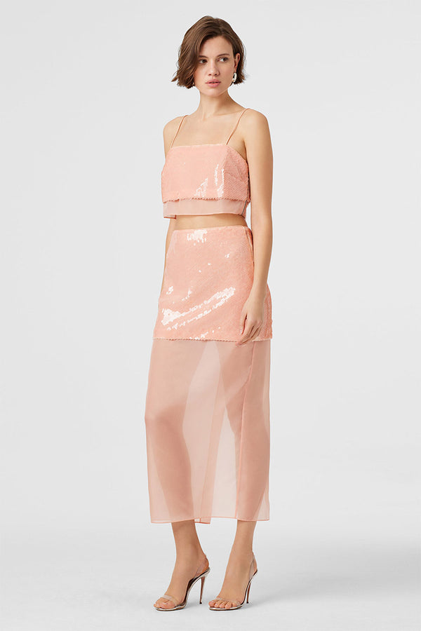 TOCCIN - Aurora Midi Skirt - Tuni