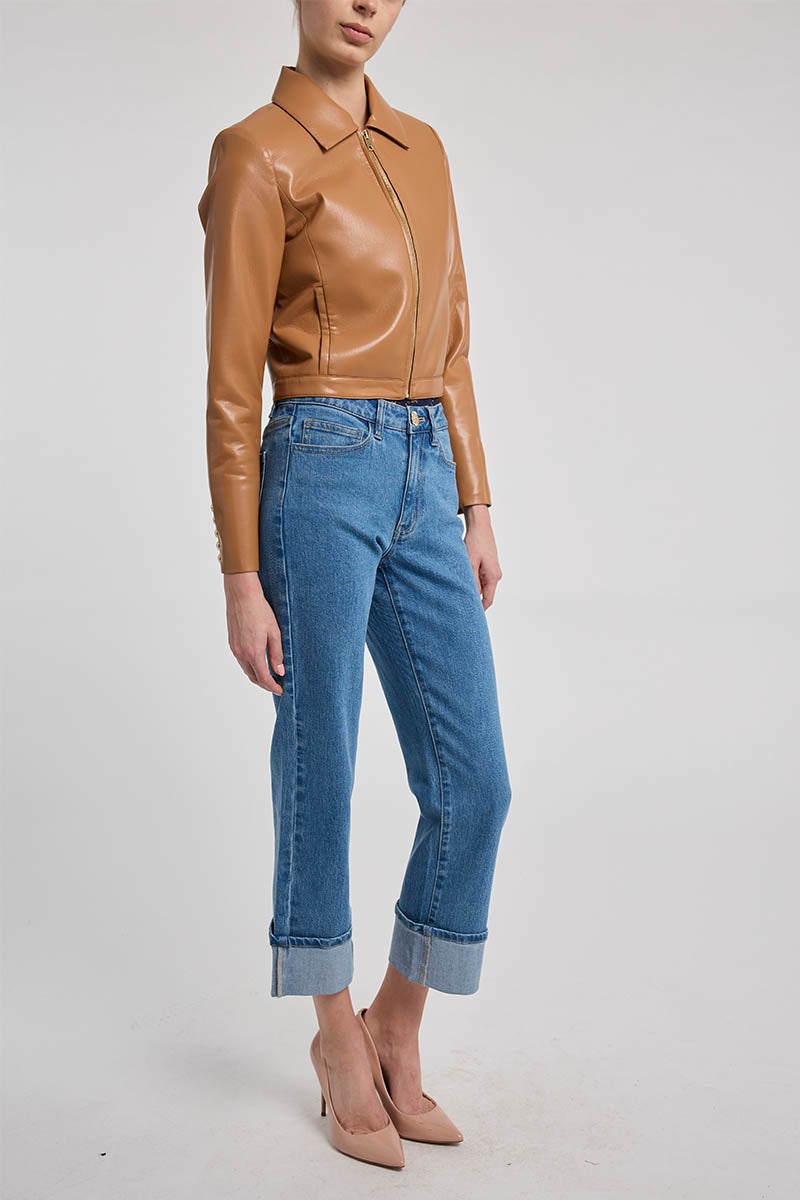 LOLA VEGAN LEATHER JACKET