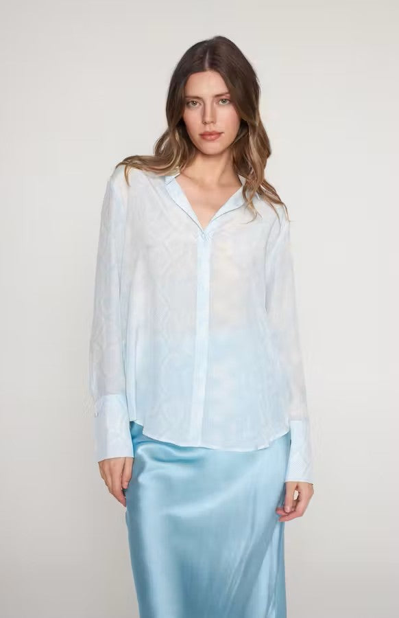 DARIA FRENCH CUFF SILK BLOUSE