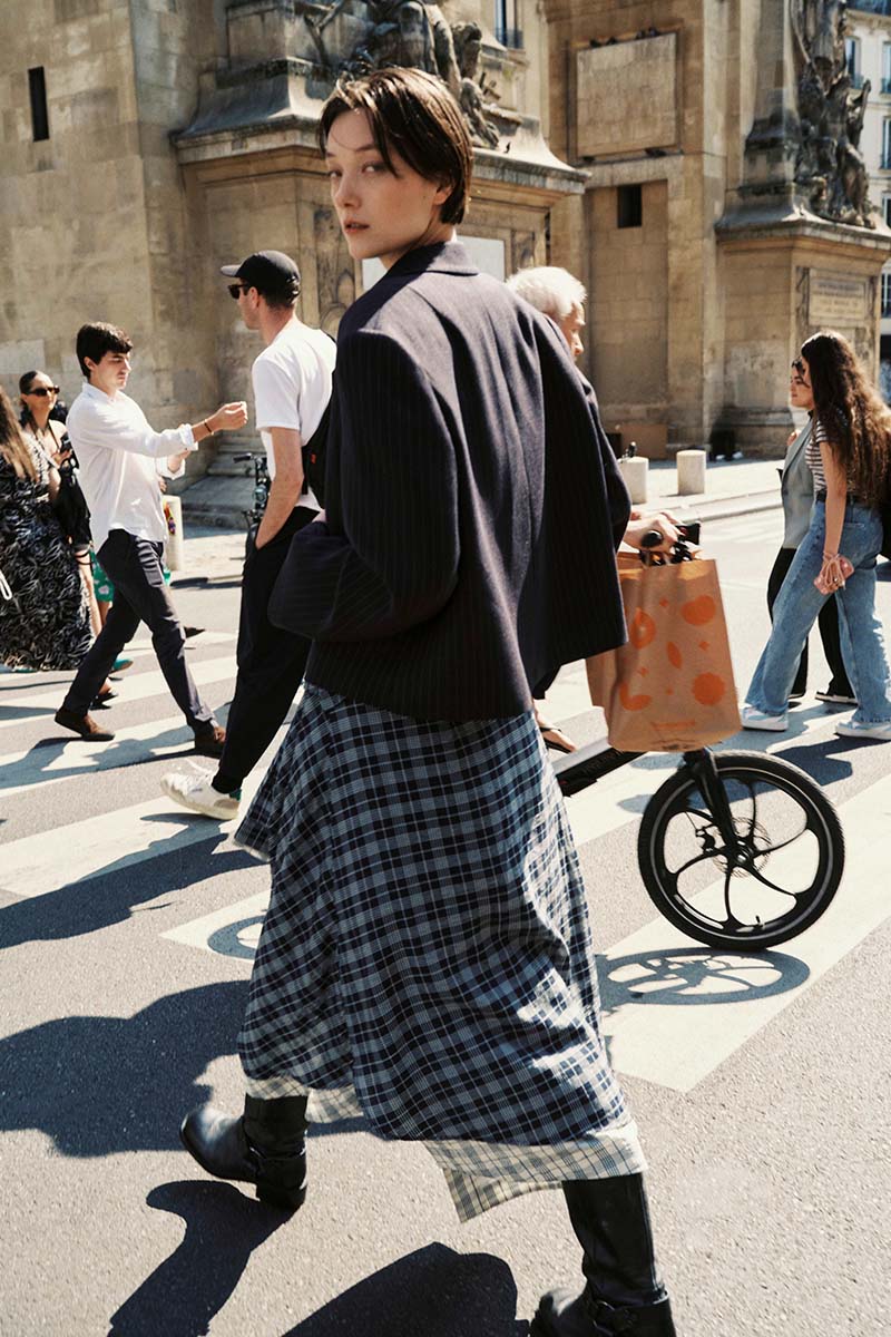 IXCHEL CONTRAST SKIRT