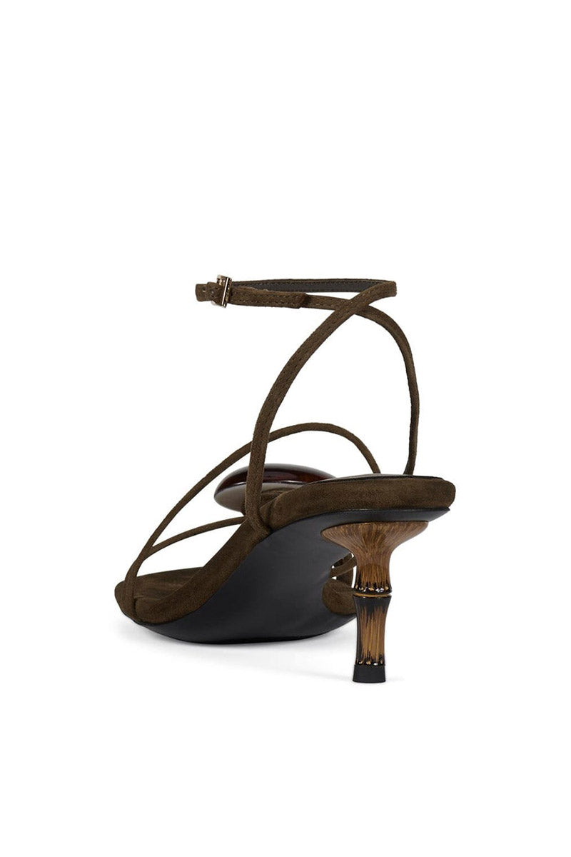CARNELIAN BAMBOO HEEL SANDAL