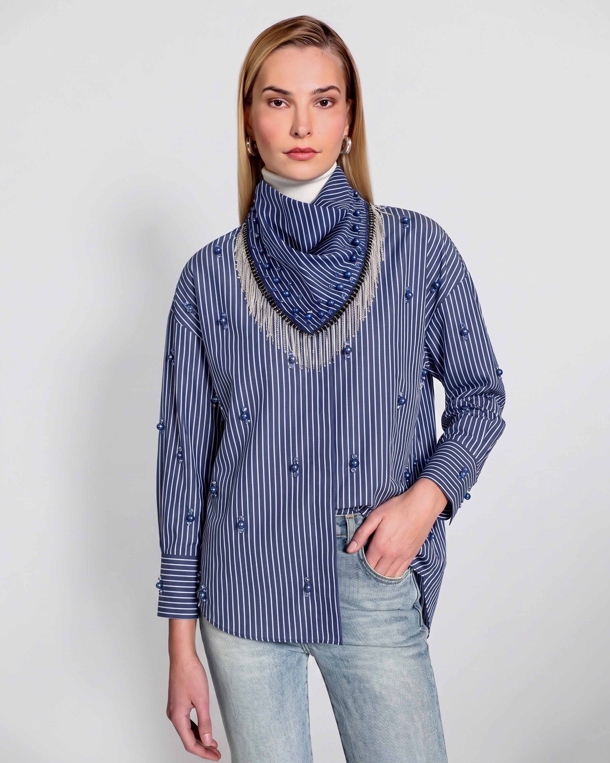 ECHO EMBELLISHED SCARF