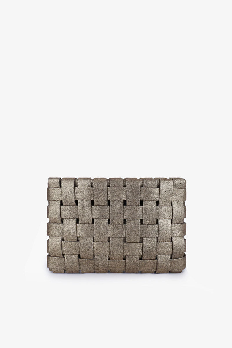 LINDY WOVEN CLUTCH BAG