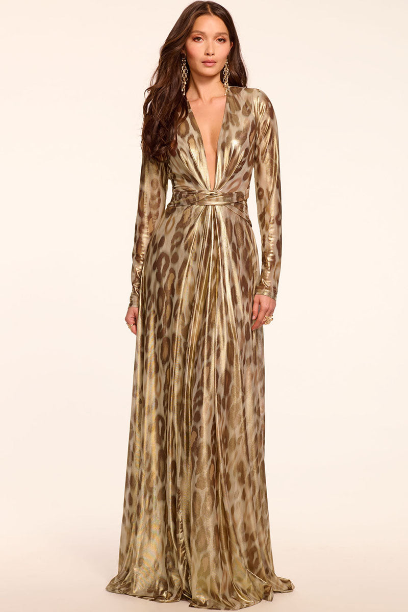 PRINTED MARTINI GOWN
