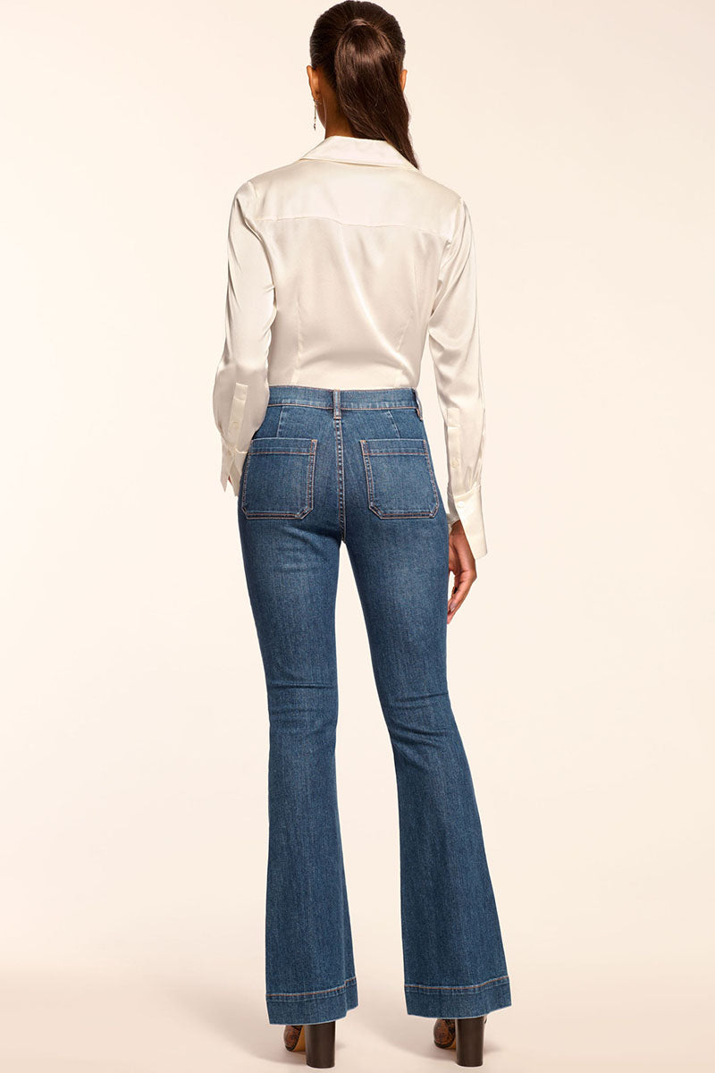 CINDY SUEDE COMBO JEANS