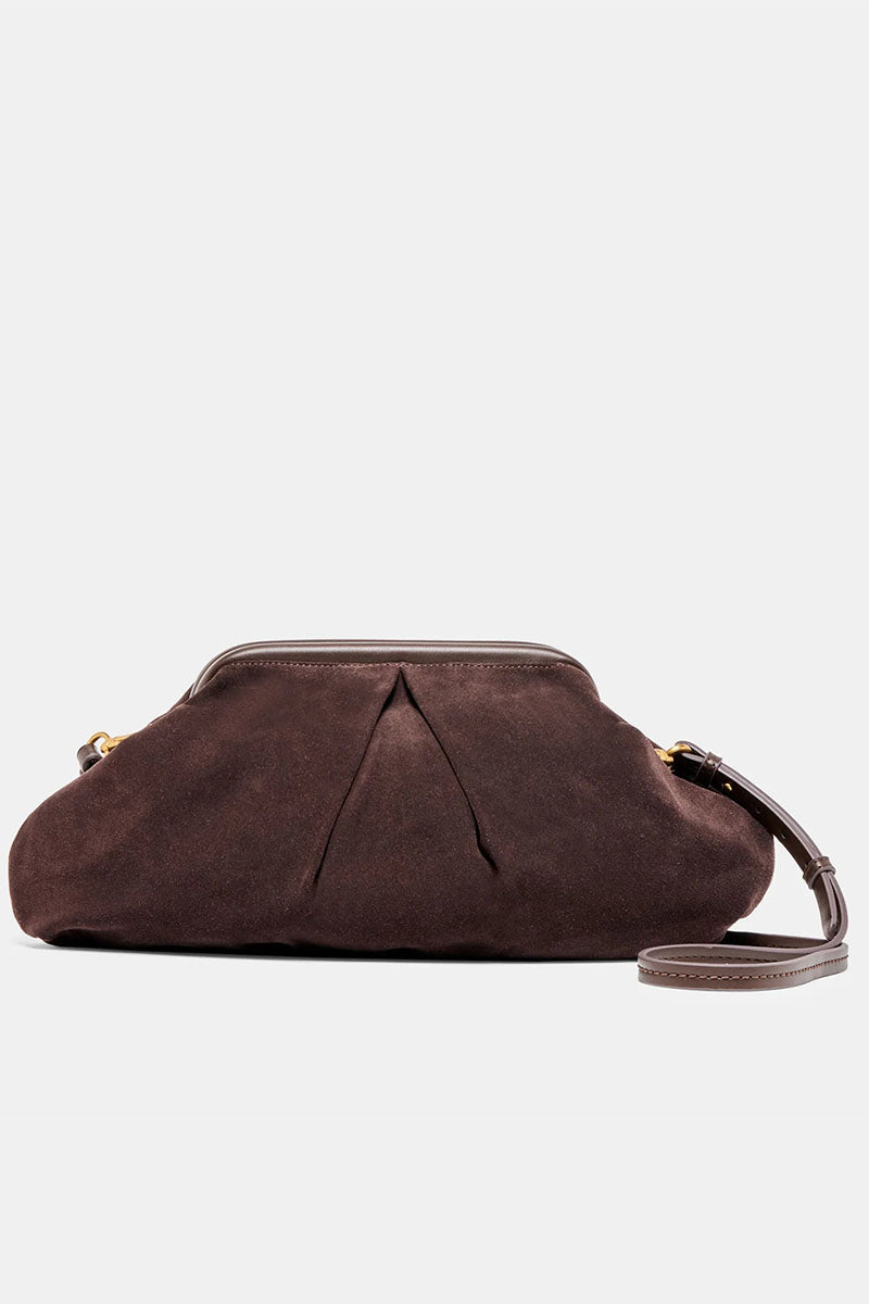 SAHARA LARGE SUEDE CLUTCH BAG