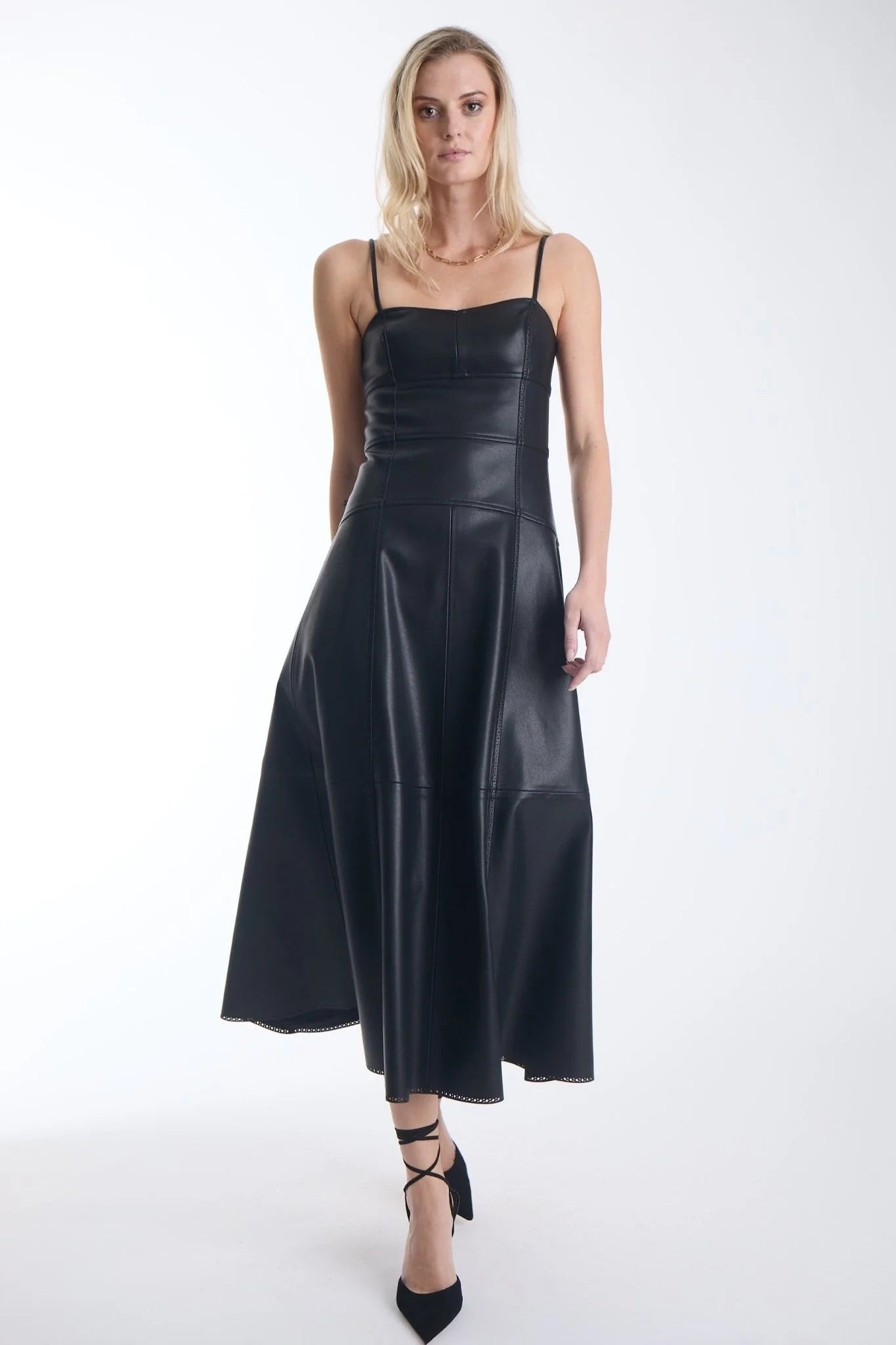 SOFIA VEGAN LEATHER DRESS