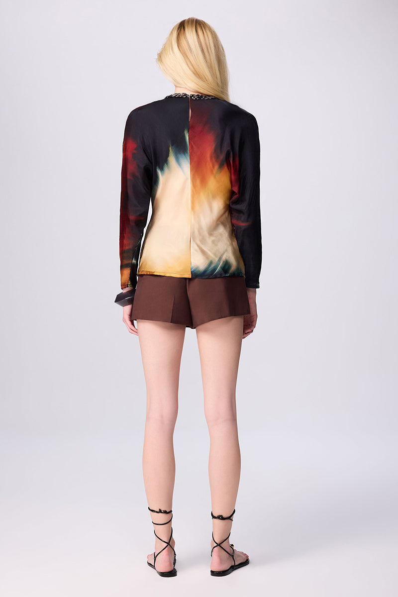 KLOTHO NECKLACE DRAPED TOP