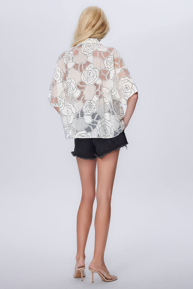OURANIA OVERSIZED DRAPED SHIRT