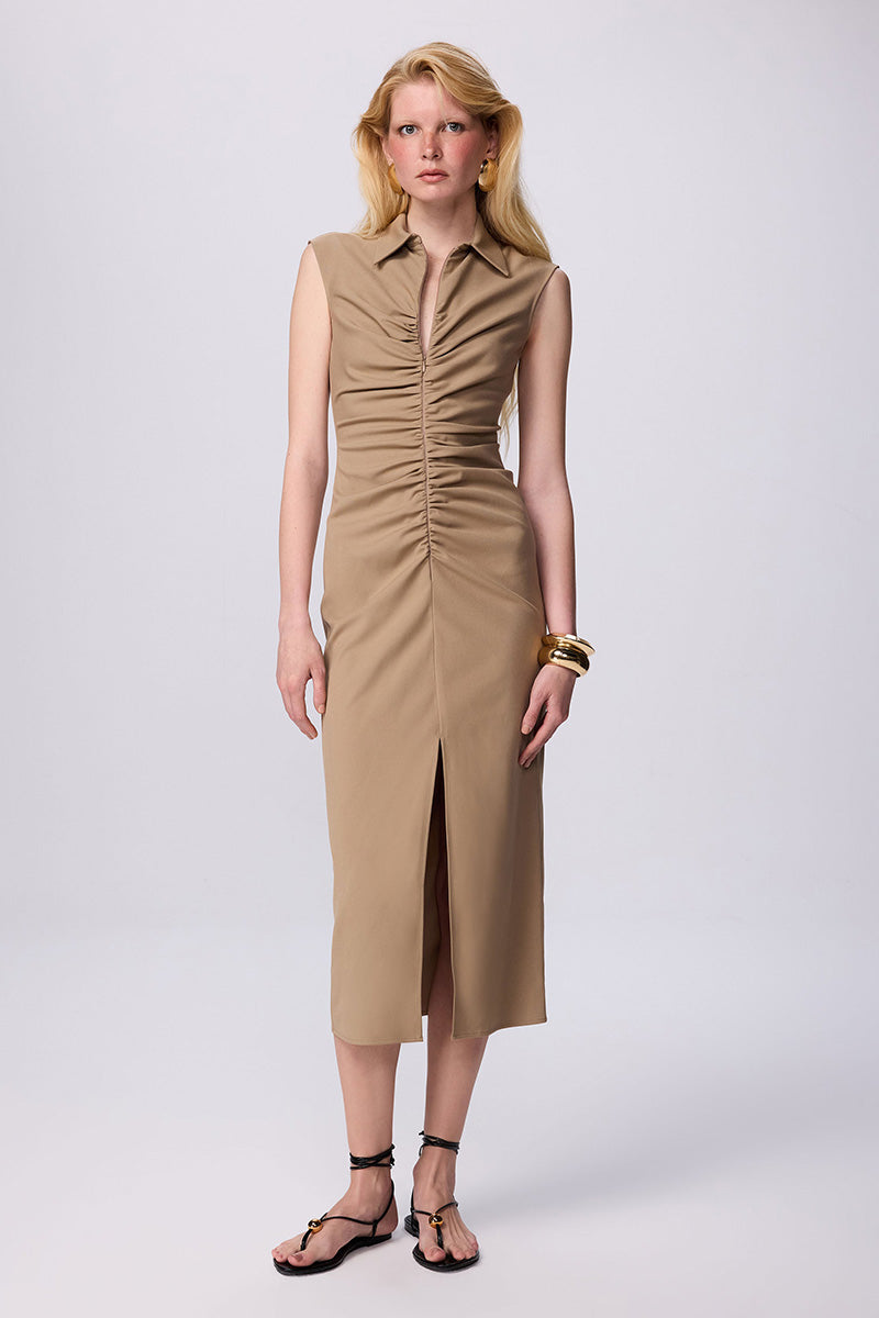 THETIS TECHNO RUCHED DRESS
