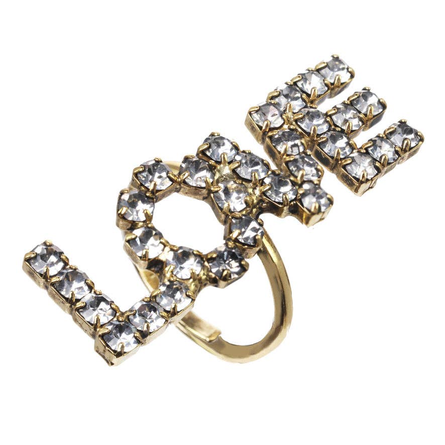 Adjustable Love Ring: Gold