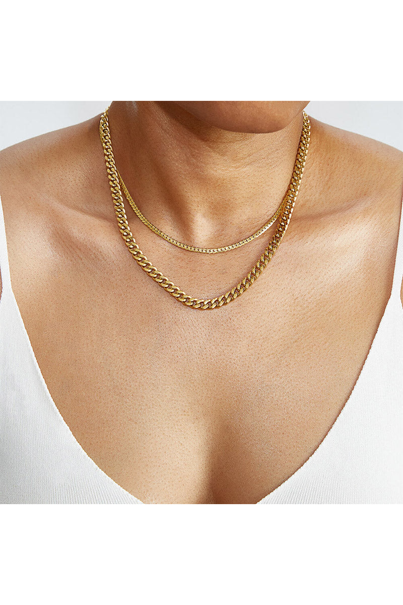 THICK CURB CHAIN NECKLACE